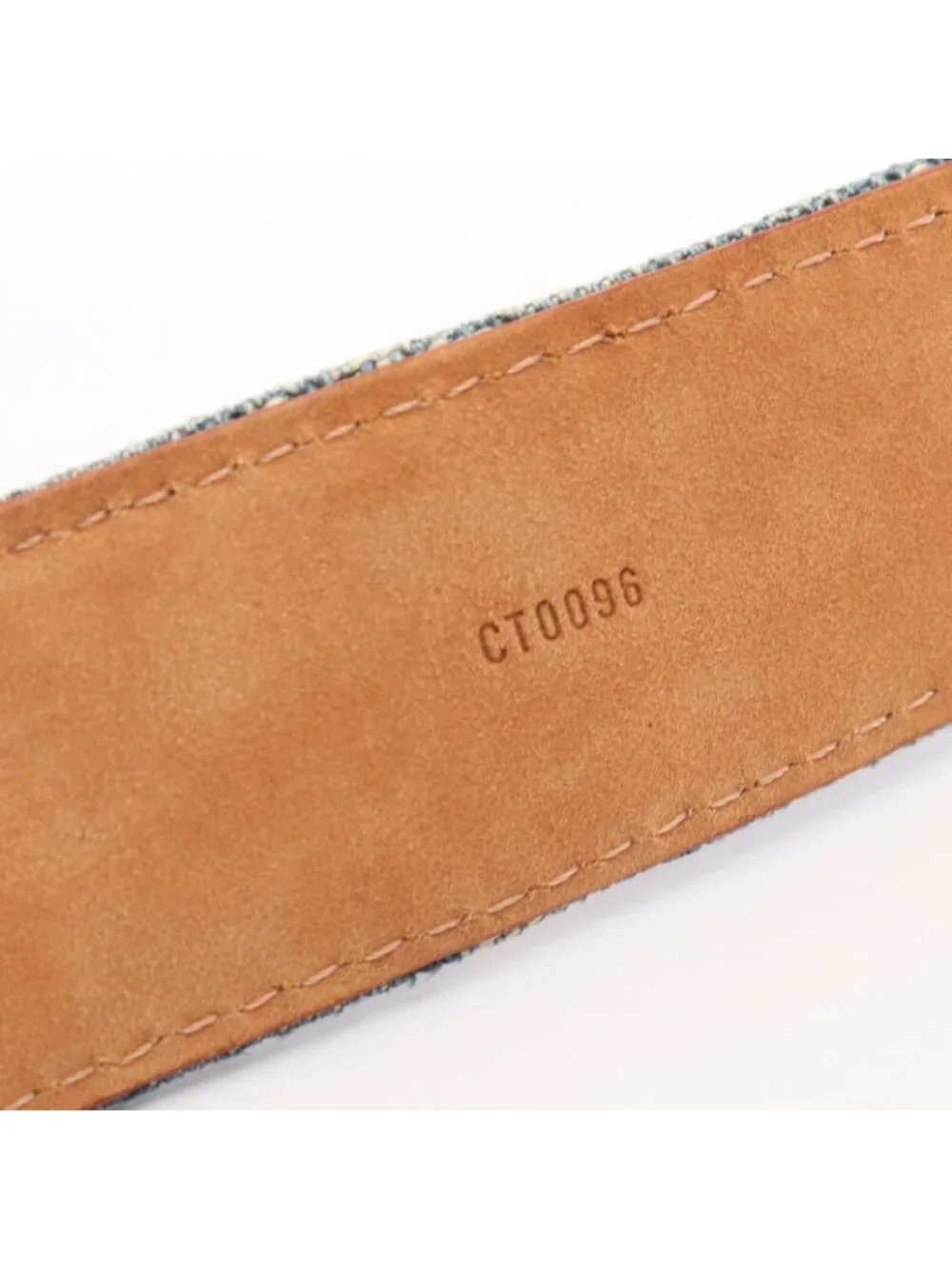 Louis Vuitton Belt Ceinture Monogram Denim Gold
